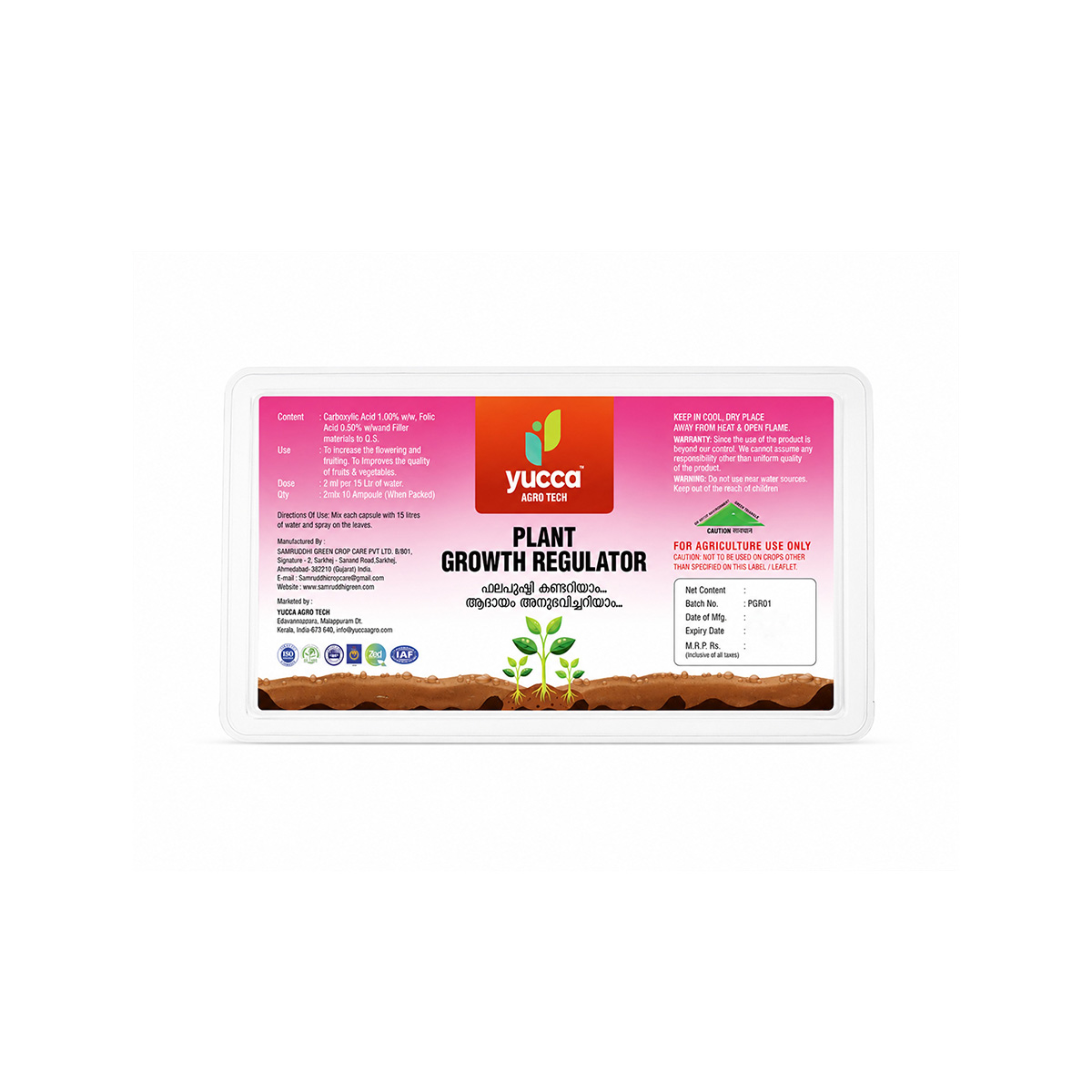 Yucca Agro Tech Plant Growth Regulator | Growth Boosters